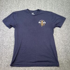 Salty Crew Shirt Mens Large T-Shirt Graphic Fishing Ocean Beach Sports Squid